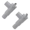 Pool-Absperrventil PVC Einfache Installation Pool-Plungerventile Ersatz für 32-mm-Schlauch angeschlossen