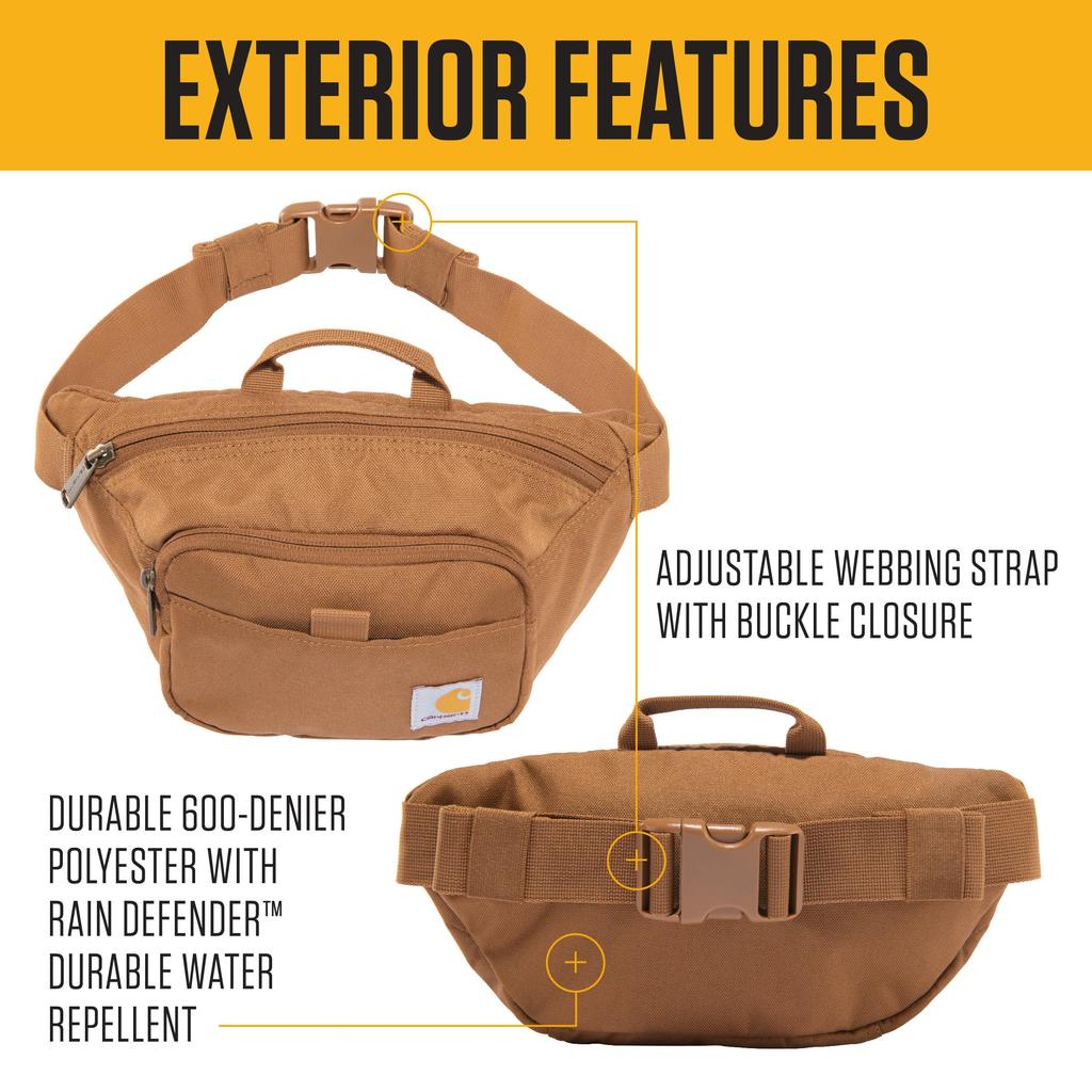 Carhartt Bag Waist Bag Body Bag Shoulder Bag Classic Lightweight Bag Travel Outdoor CB0554 BLACK [Carhartt] 2.5L Water-repellent [B0000554]
