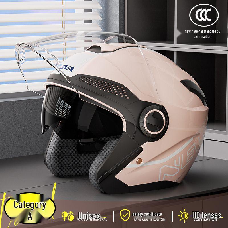 

New National Standard Certified Women s Electric Scooter Helmet, 3C Safety, All-Season Universal Use Standard GB811-2022 [Size A, Extra Large]