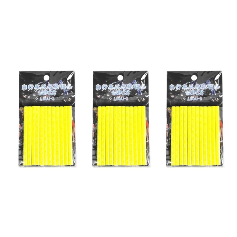 36Pcs Bicycles Spoke Skin Waterproofs Bicycles Wheel Spoke Reflectors Tube Kids Bikes Wheel Decoratives Reflectors