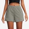 Nike Solid Color Elastic Waist Breathable Versatile Casual Shorts Women Shorts Khaki HF6941-320