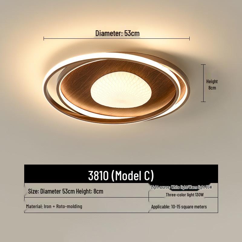 Chinese-Style Pastoral Ceiling Light for Balcony or Study Room - Eye Protection Design