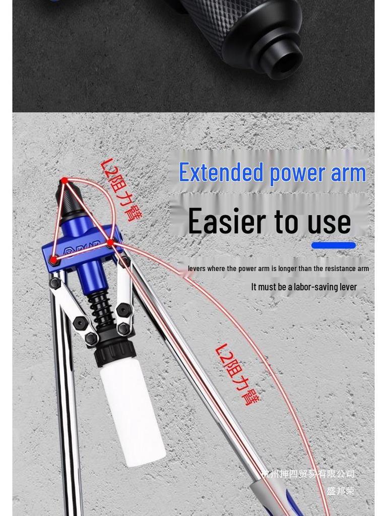 Manual Rivet Gun Double Handle Labor-Saving Riveter Pliers Nailer