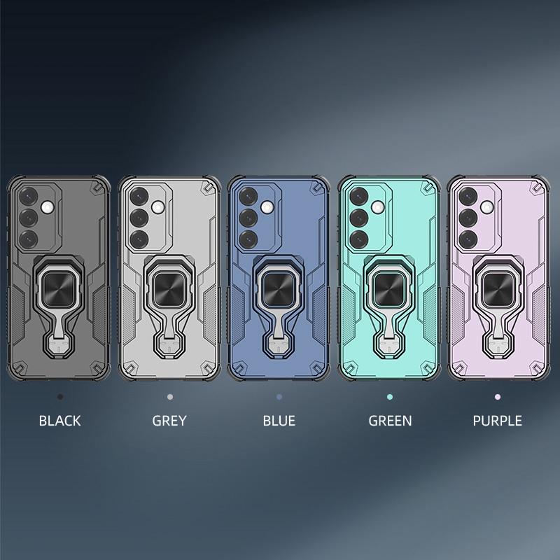 Camera Protection Magnetic Stand Phone Case for Samsung Galaxy S25 Ultra Edge S25 FE Plus 5G Ring Holder Back Cover
