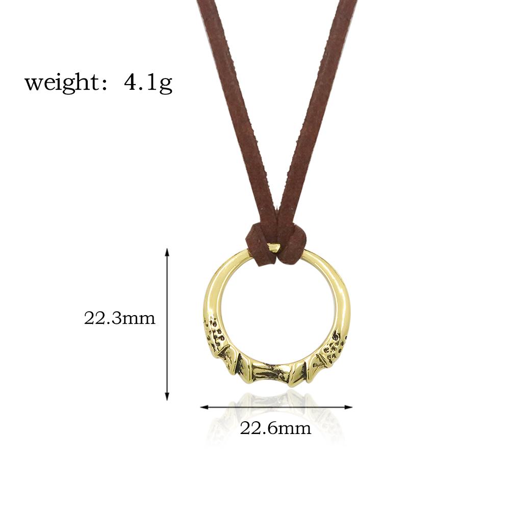 Melina Irregular Sword Black Knife Dagger Necklace Game Ring Spectral Steed Whistle Cosplay Props Unisex Jewelry Accessories