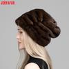 JERYAFUR Women Faux Fur Slouchy Winter Hat, Soft Plush Warm Ladies Beanie Cap for Cold Winter Outdoor Wear
