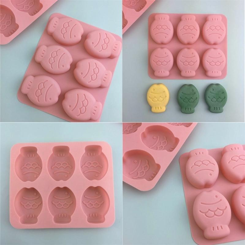 Baking Molds Fondant Molds Silicone Candy Molds Fish Shape Baking Supplies Dessert Decorating Tool for DIY and Crafts