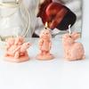 3D Mini Multi-style Rabbit Silicone Candle Mold DIY Easter Animal Cute Rabbit Aromatherapy Plaster Soap Resin Mould Home Gift