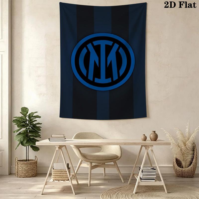 Inter Milan Emblem Wallpaper Threepiece Set 1 Duvet Cover 2 Pillowcase Without Core Duvet Cover And Pillowcase Christmas Birthday Gift