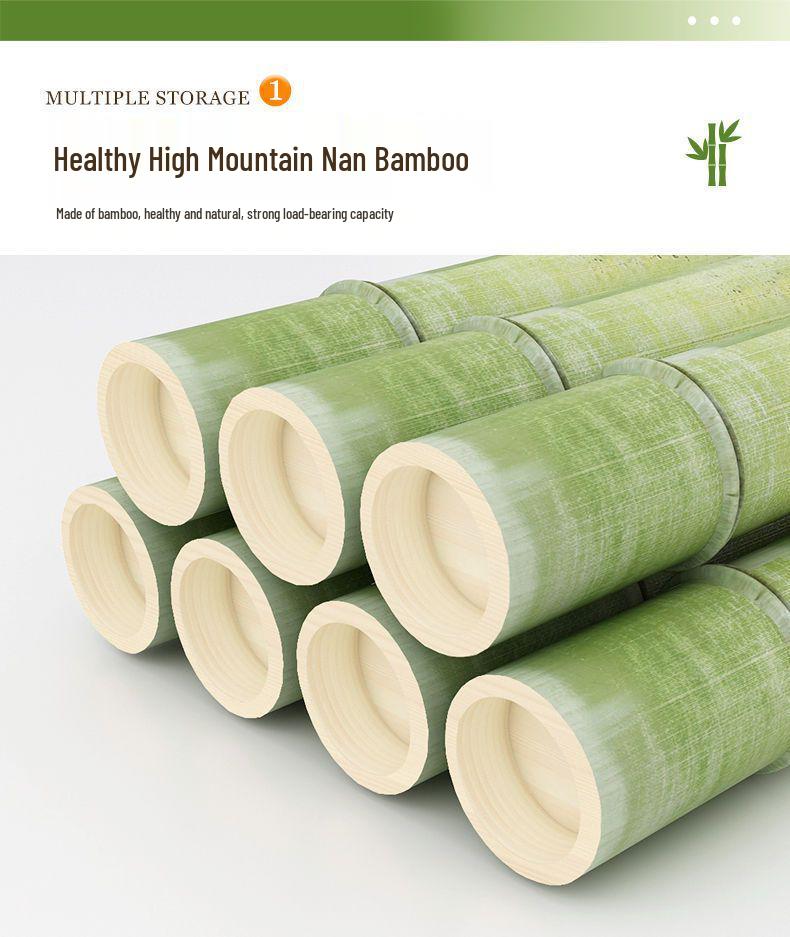 Bamboo Floor-Standing Clothes Rack & Wardrobe Organizer