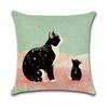 Cushion Cover, Scandinavian Set of 4, 45x45, Flax, Simple, Cushion Cover, Stylish, Classic, Sofa Backrest, Body Pillow, For Car, Interior Decoration,