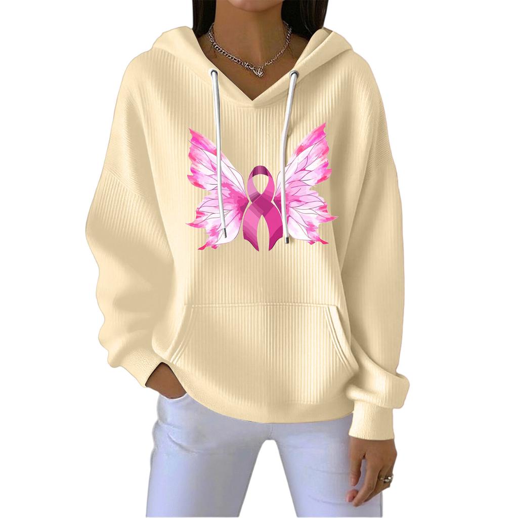 Women's Fashion CasualAngel Printed Pullover Sports Long Sleeve Sweatshirt