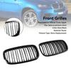 Front Bumper Kidney Grille Grill Fit BMW X5 E70 X6 E71 2007-2013 Gloss Black