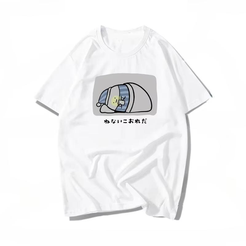 

Забавная футболка со слоганом «Я опаздываю на работу», юмор, винтаж, Япония, кандзи, «Понятия не имею», принт, летняя, хипстерская, уличная одежда, унисекс S