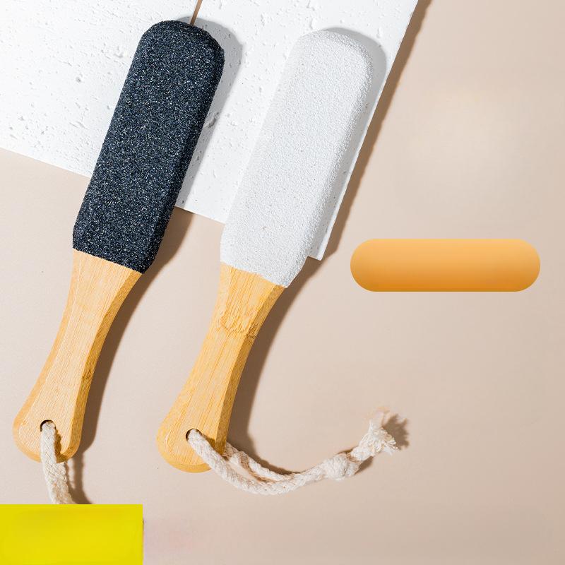 1Pc  Four-sided Foot Washboard Bamboo Wood Sand Foot Board File Foot De-dead Skin Grinding