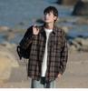 Men's Retro Plaid Long Sleeve Shirt - Spring/Autumn Casual Jacket