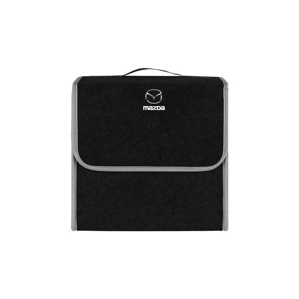 2025 Hot 1Pc Car Soft Felt Storage Bag Organizer Cars Foldable Trunk Car Accessories For Mazda 3 Alexa CX30 CX-4 CX5 CX-5 CX8 CX