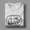 Men's T-Shirt You Mad Troll Face Memes Novelty Cotton Tee Shirt Short Sleeve Funny Humor T Shirt Crew Neck Tops Birthday Gift