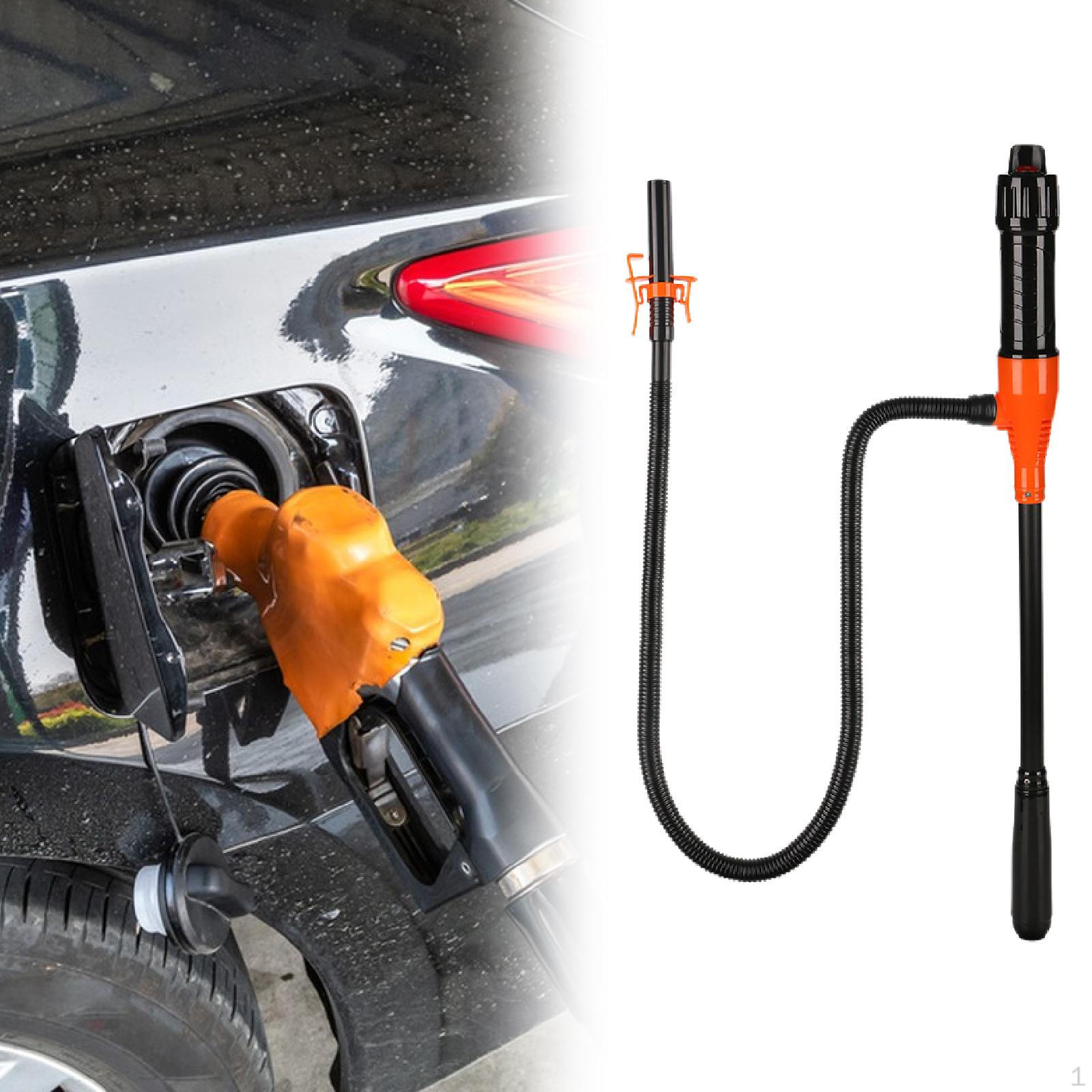 

Fuel Transfer Pump Car Truck Maintenance Water Electric Siphon Orange and Black