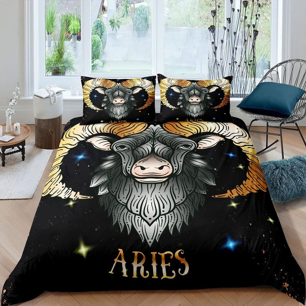 Zestaw poszwy na kołdrę Czaszka Owcy Rozmiar King Queen Zestaw pościeli Pióro Łapacz Snów Mikrofibra Fioletowy Fale Morskie Łódź Pokrowiec na kołdrę