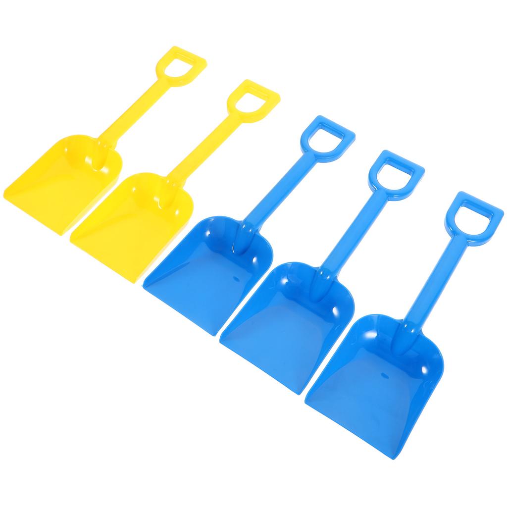 Sand Beach Toys Kids Plastic Digging Set Spade Sandbox Scoop Outdoor Summer Play Dig Bucket Snow Shovels Toys(Random Color)
