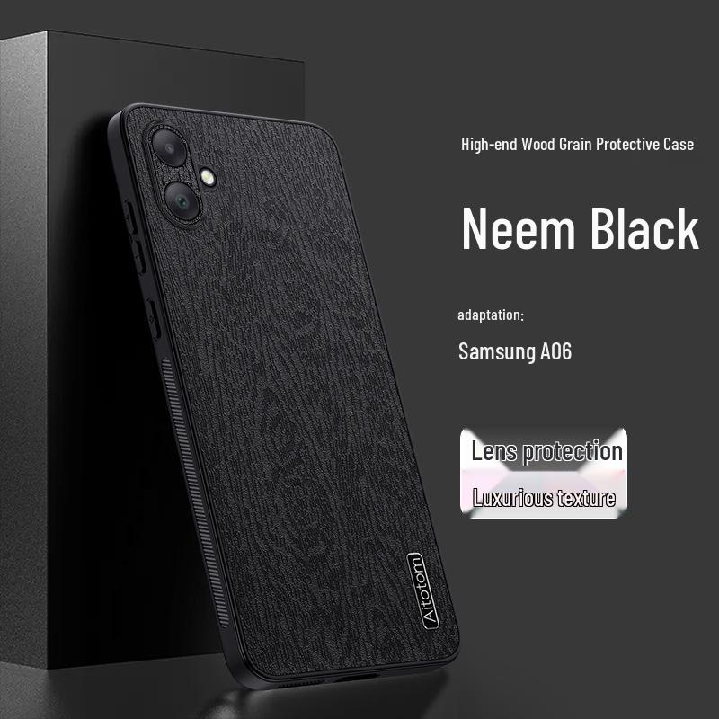 

Available Samsung A06 S25 Edge Bark Texture Drop-Proof Phone Case for S24, A56, A36 A05S чёрный