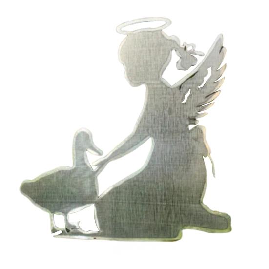 Pet Memorial Garden Stake Guardian Angel with Pet Garden Decor Outdoor Cat Dog Memorial Sign for Pet Owners Yard Art Decoration