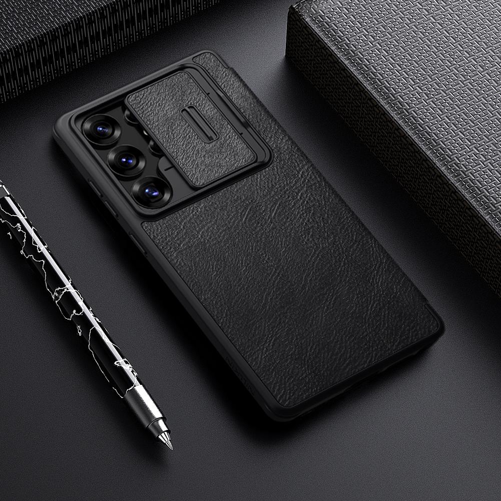 For Samsung Galaxy S25 Ultra Case NILLKIN Camera Protection Lens Protection Wallet Leather Flip Case Leather Cover