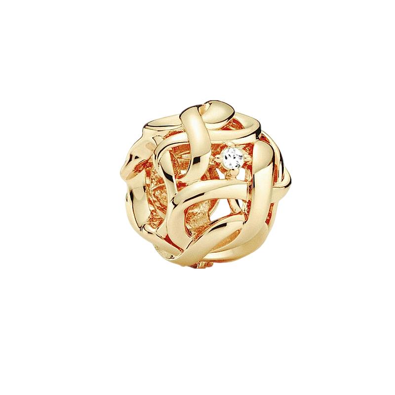 Nuevos Originales Brillantes Dorados Tortuga Serpiente Copo de Nieve Colgantes Charms Cuentas DIY Joyería para Mujer Regalo Cuentas Aptas para Pulseras