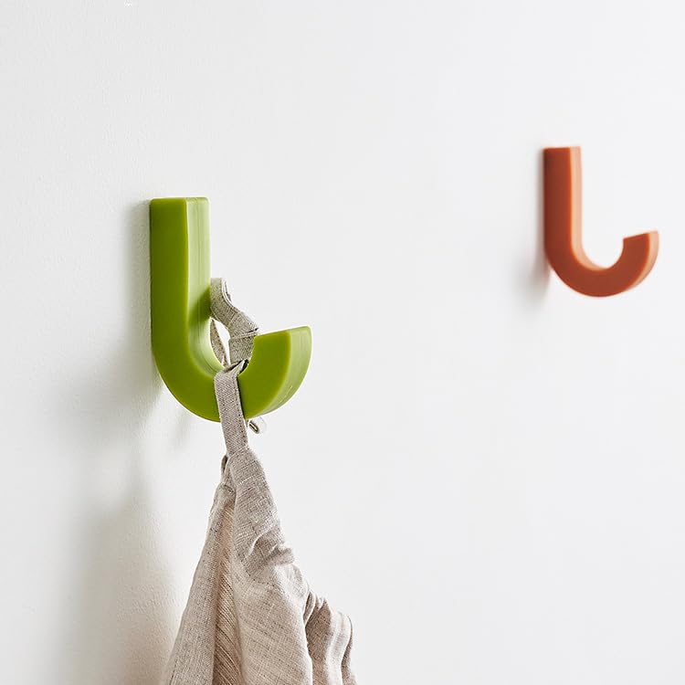 h concept +d Gum Hook Silicone Hook, Brown, D-211-BR, Non-marking silicone hook for children's rooms, holds approximately 2.2 lbs (1 kg).