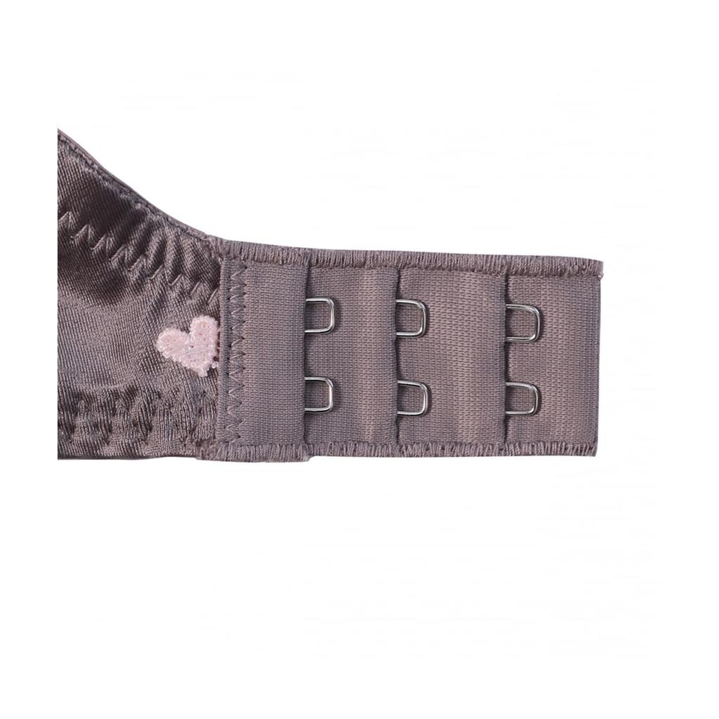 AMOSTYLE Dream Love M015 Size E75 Bra, Wireless, Slimline, Blossoms, (White),