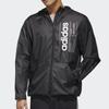 Adidas Neo Letter Print Training Hooded Jacket Men Tops Black FL0173