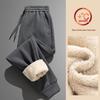 Langsha Men's Lamb Wool Lined Thermal Joggers