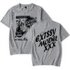 Junior H Las Flores Tee Sad Boyz Tour Merch Print Men's T-shirts Summer Women Man Fashion Casual Short Sleeve Cotton Tops Tee