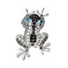 Fashion Women Frog Rhinestone Inlaid Brooch Pin Clothes Decoration Jewelry Gift