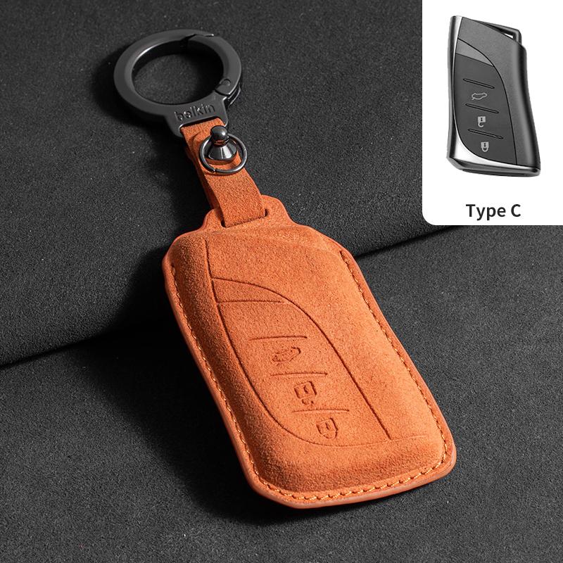 

Leather Car Key Case Cover Protector Shell Fob Accessories For Lexus NX ES UX US RC LX GX IS RX 200 250h 350h LS 450h 260h 300h
