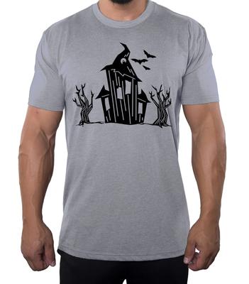 Haunted House Shirts, Men's Graphic Tees, Funny Halloween Shirts Mens