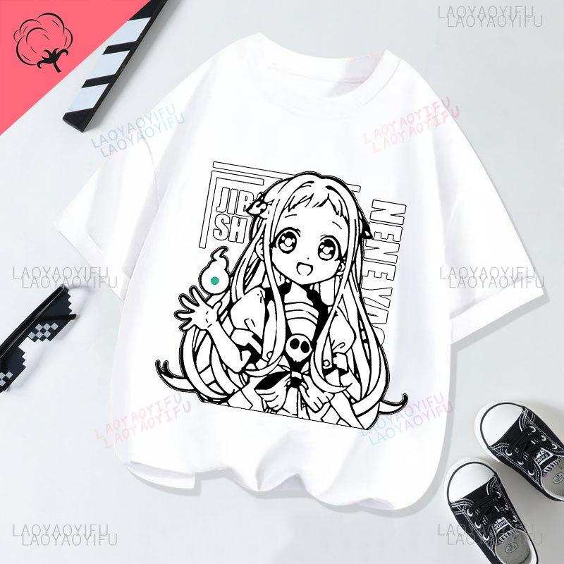 Hanako Kun Yugi AUnisexe Tsukasa Maglietta Anime Cartone Animato Estetica Kawaii Abbigliamento Anni 2000 Y2k Streetwear Maglietta Gotica Moda Popolare Top