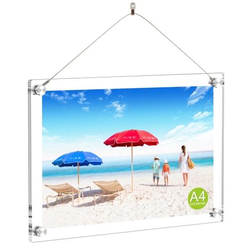 WeColor Acrylic Photo Frame, A4 Size, with Stand, Wall Mountable, Photo Frame, Poster Frame, Permit, Certificate, and Invoice Issuance