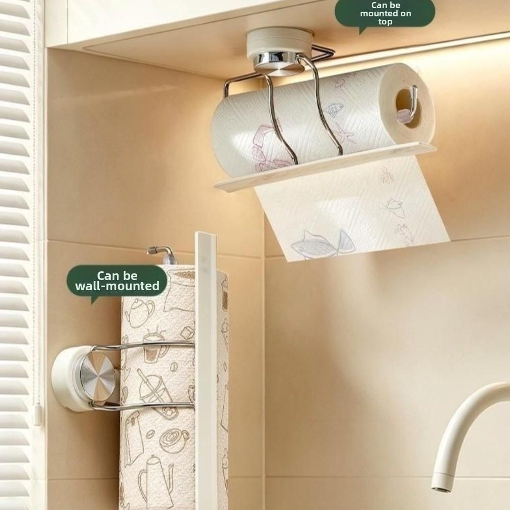 Automatic Paper Locking Kitchen Paper Holder Kitchen Storage Rack Countertop Organization