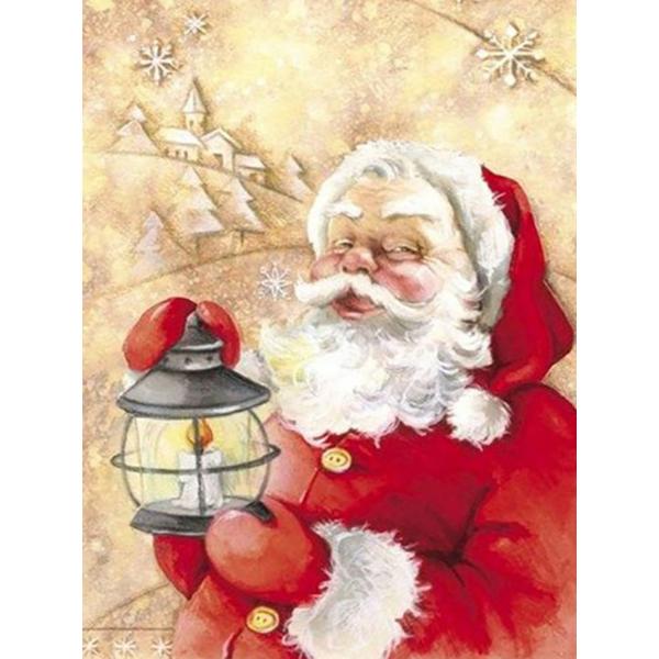 5D Diamond Painting Cartoon Santa Claus Diamond Embroidery Christmas Landscape Cross Stitch Mosaic Kit Christmas Gift Home Decor