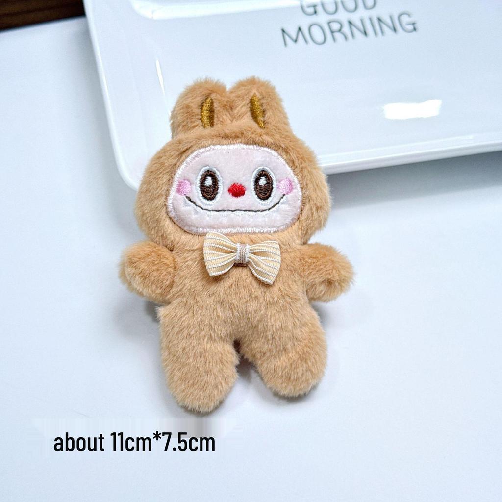Cute Labubu Cartoon Plush Keychain Doll Accessory - Perfect for Bags, Clothes, Shoes, and Socks