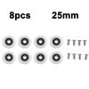 19mm 23mm 25mm Ροδάκια Τροχαλίας Οδηγοί Ράγες Ρόδες Ρόδας Διάμετρος Ρόδας Καμπίνες Τροχαλία Συρόμενοι Οδηγοί Ντους Ρόδας Στερέωσης Τροχαλίας Ρόδας