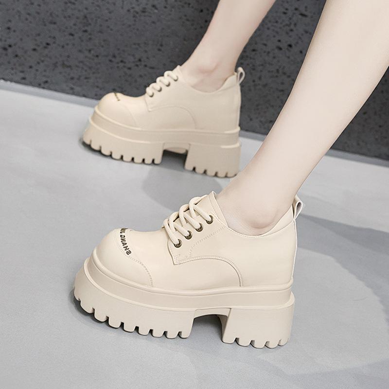 Fashion 9.5CM Patent Leather Chunky Heels Mary Jane Buckle Platform Wedge Autumn Pumps Ankle Boots Fashion Mary Jane Spring Shoes