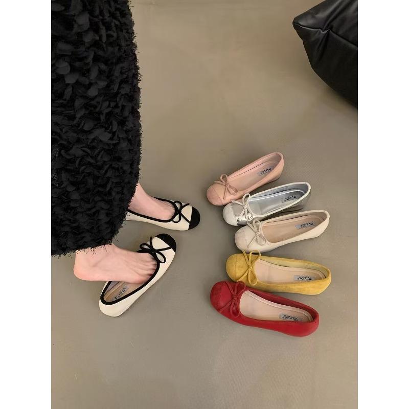 Fashion Womens Soft-soled Flat Shoes Autumn Shallow Slip-on Loafers Women's Shoes Fashion Comfortable Versatile Shoes for Women Sneakers