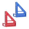 3D Multi-Angle Measuring Ruler High Precision Aluminum Alloy Triangle Ruler with 6-Hole Design Positioning
