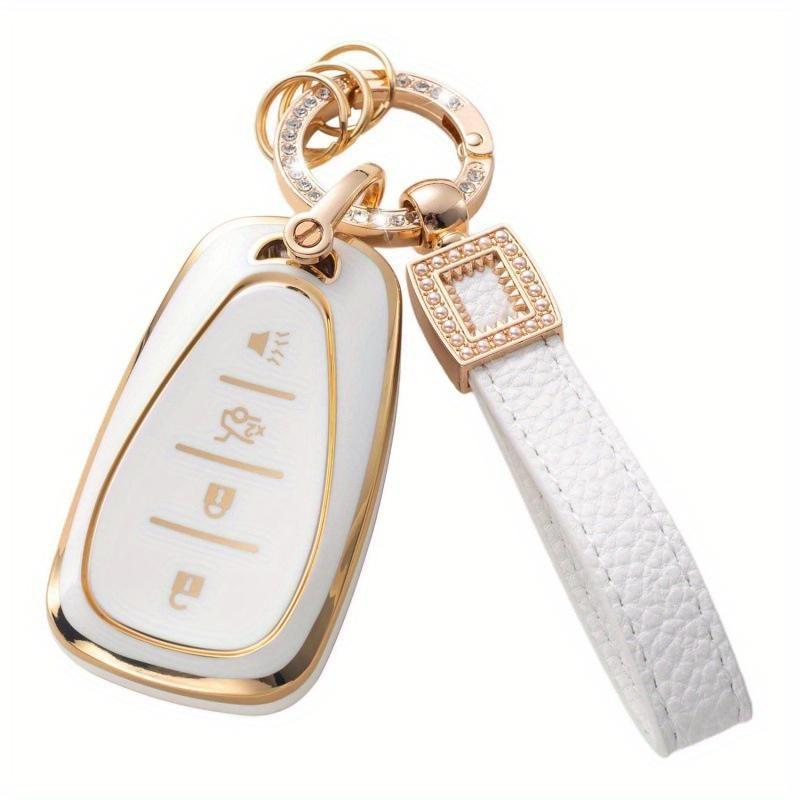 

1 шт., брелок для ключей, чехол, блестящий брелок, полный защитный чехол из ТПУ для женщин, девчачий Chevy B4