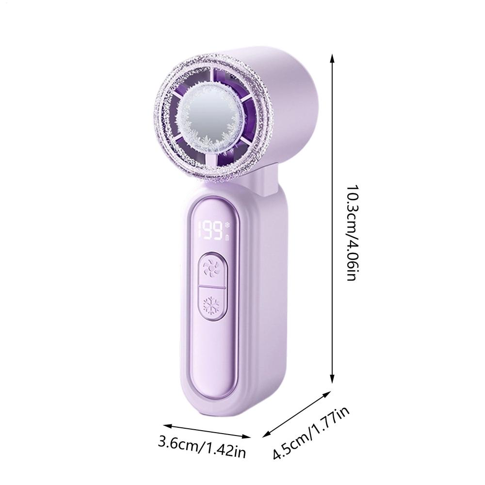 Handheld Fan With Cooling Plate/Mini Fan Electric Strong Wind Adjustable Appliance Electric Fan Handheld Air Blower Portable Fan