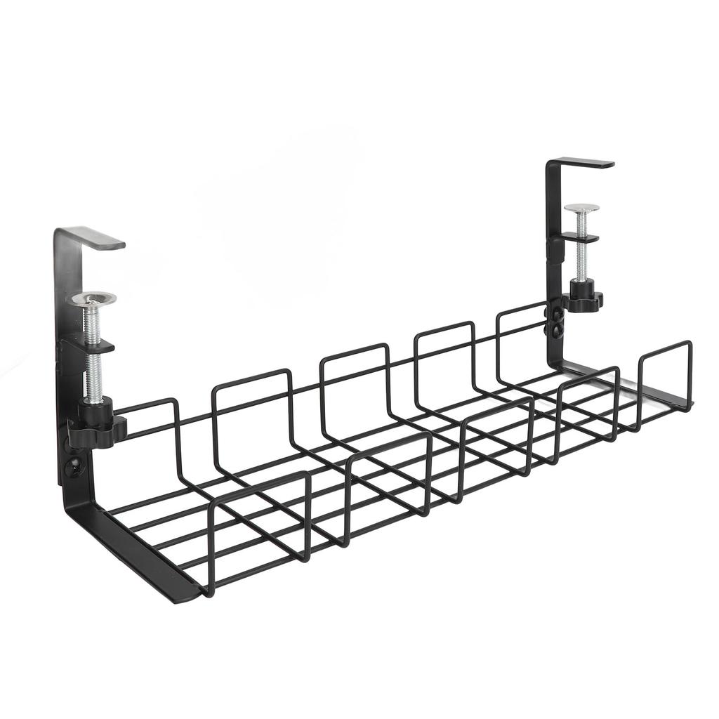 Under Desk Cable 40.5CM Steel Space Saving Strong Load Bearing Desk Wire Management Tray for Worktop