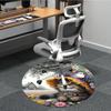1pc Floral Hat CatChair Carpet for Office, Indoor Non-Slip Washable Polyester Fiber Carpet, Mat For Office, Machine Washable